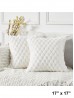 Pineapple Grid Soft Wool Fleece Feeling Cushion & Filler